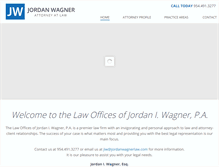 Tablet Screenshot of jordanwagnerlaw.com